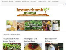 Tablet Screenshot of brownthumbmama.com